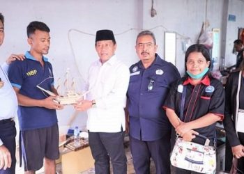 Wali Kota Tanjungbalai, H Waris Tholib didampingi Ketua GANN Tanjungbalai, Nova Sari Br Ginting melakukan Kunker dan silaturahmi ke Lapas Kelas IIB Pulau Simardan