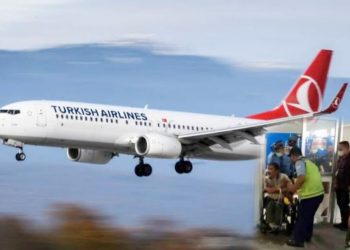 Turkish Airline dan penumpang yang diamankan di Bandara Kualanamu International Airport
