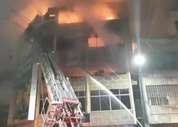 Ruko yang terbakar di Jalan Pandu /Cirebon Medan yang menjual sepeda ludes terbakar. (Foto Ist)