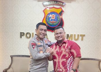 Fawer Sihite Ketua ILAJ saat bersama Kapolda Sumut Irjen Pol R.Z Panca Putra S, M.Si