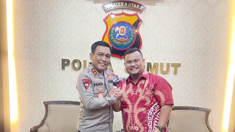 Fawer Sihite Ketua ILAJ saat bersama Kapolda Sumut Irjen Pol R.Z Panca Putra S, M.Si