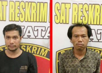 Pelaku Curanmor yang salah satunya merupakan PNS aktif sekaligus anak mantan Bupati Batubara. (Foto Ist) 