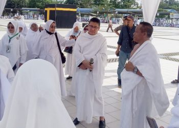 Wali Kota Tanjungbalai H. Waris Tholib menghadiri pelatihan manasik Haji