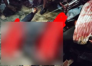 Korban pembunuhan di Jalan Mandala By Pass, Medan Denai. (Foto Ist)