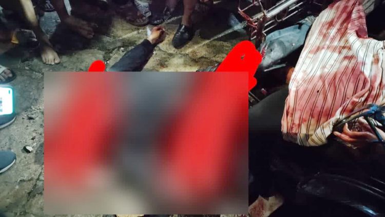 Korban pembunuhan di Jalan Mandala By Pass, Medan Denai. (Foto Ist)