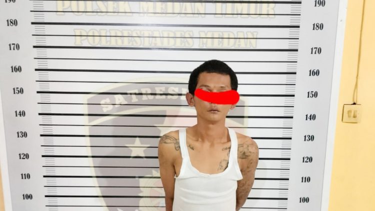 Residivis Yang Dibekuk Polsek Medan Timur. (Foto Ist)