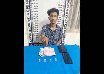 Pelaku Fachri Ramadona dan barang bukti