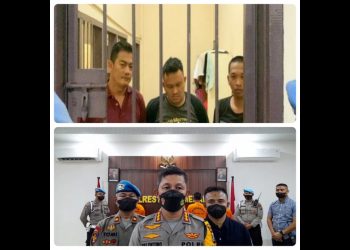 Tiga Oknum Polrestabes Medan Yang Melakukan Perampokan. (Foto Ist) 