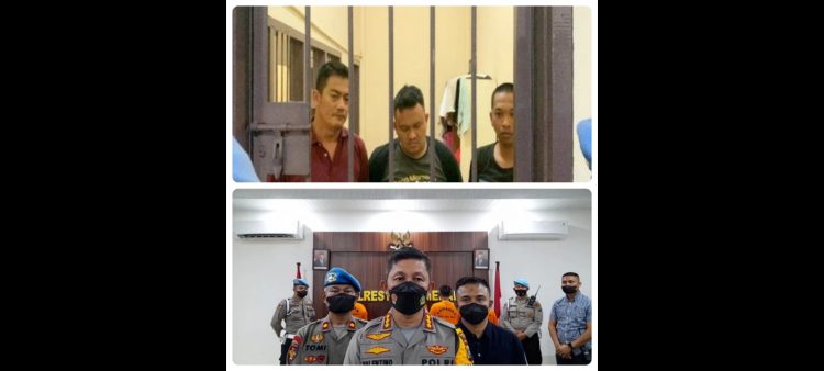 Tiga Oknum Polrestabes Medan Yang Melakukan Perampokan. (Foto Ist) 