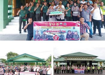 Polres Simalungun Berikan Surprise Kepada TNI di HUT Ke-77 Tahun 2022