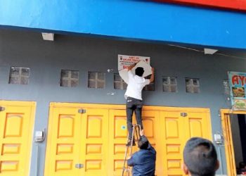 Ruko milik Apin BK bos judi online disita Polda Sumut. (Foto Ist)