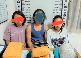 Ketiga Pelaku dan barang bukti sudah diamankan diruangan penyidikan Satres Narkoba Polres Siantar