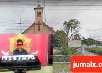 Pelaku pencuri di Gereja GMII Anugerah di Jalan Pahlawan, Kelurahan Batang Beruh , Kecamatan Sidikalang. (Foto Ist)