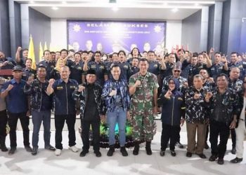 Wali Kota Tanjungbalai, H Waris Tholib menghadiri acara pelantikan pengurus DPD Angkatan Muda Pembaharuan Indonesia (AMPI) Kota Tanjungbalai Masa Bakhti 2022 - 2027