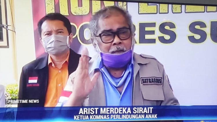 Ketua Umum Komnas Perlindungan Sirait, Arist Merdeka Sirait