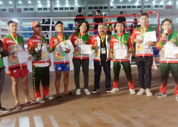 Atlet Muaythai Di Porprovsu XI/2022. (Foto Ist)