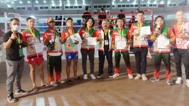 Atlet Muaythai Di Porprovsu XI/2022. (Foto Ist)