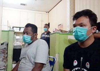 Pelaku pungli dengan sewa lapak jualan diamankan Satreskrim Polrestabes Medan. (Foto Ist)