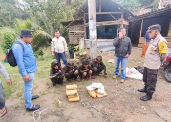 Anak punk yang diamankan Polres Padangsidempuan. (Foto Ist)