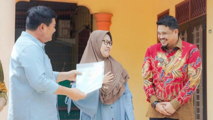 Menteri ATR/BPN, Hadi Tjahjanto dan Wali Kota Medan, Bobby Nasution. (Foto Ist)