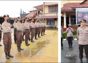 Kapolres Siantar AKBP Fernando SH, SIK saat berikan arahan dan bimbingan kepada Para Siswa Latja