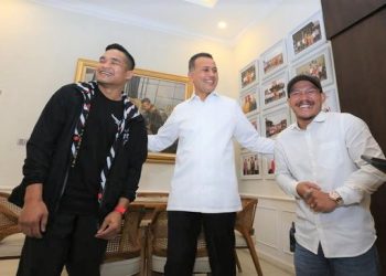 Jeka Saragih dan Wagubsu Musa Rajekshah atau Ijeck. (Foto Ist)
