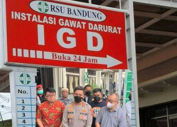 RSU Bandung Medan yang ditinjau langsung Kapolrestabes Medan Kombes Pol Valentino Alfa Tatareda. (Foto Ist)