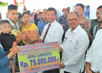 Bupati Simalungun bersama Forkopimda Sambut Jeka Asparido Saragih