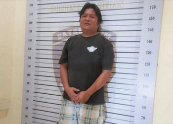 Pelaku jurtul togel yang ditangkap Polsek Medan Area. (Foto Ist)