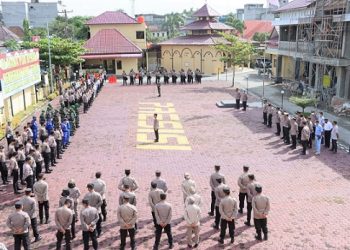 Kapolres Tanjungbalai AKBP Ahmad Yusuf Afandi SIK, MM pimpin apel pagi gabungan TNI/Polri