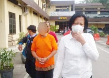 Oknum guru SMP Negeri di Medan Yang Diduga Lecehkan Siswi Diciduk Polisi. (Foto Ist)