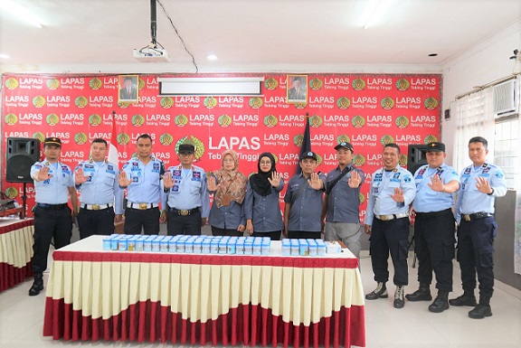 Lapas Klas IIB Tebing Tinggi Gelar Test Urine Mendadak