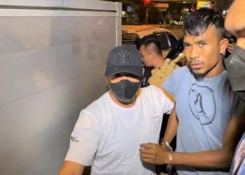 Mawardi kurir ganja yang diamankan polisi. (Foto Ist)