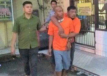 Dua pelaku penikaman pekerja tambal ban. (Foto Ist)