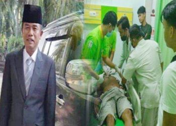 Paino mantan anggota DPRD Langkat tewas ditembak OTK. (Foto Ist)