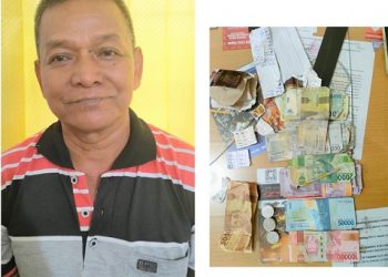 Pelaku judi togel, Pelaku Suwilly Maimunsari dan barang bukti sudah diamankan diruangan Sat Reskrim Polres Siantar