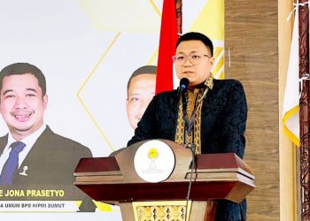 Ketua Umum BPC HIPMI Langkat, Thomas Saputra. (Foto Ist)