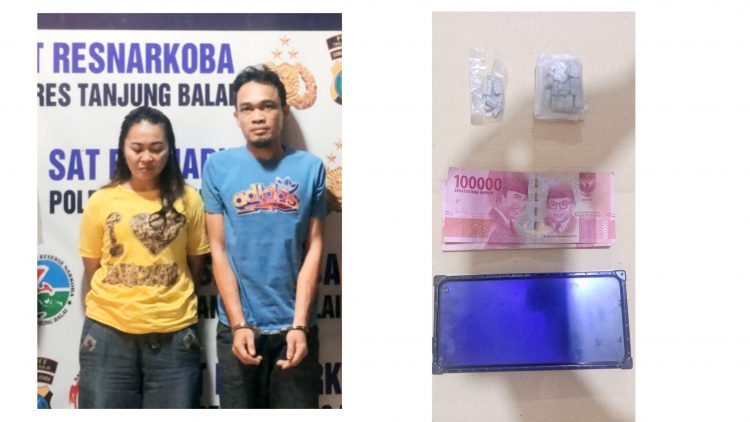 Pelaku HM dan SJN beserta barang bukti