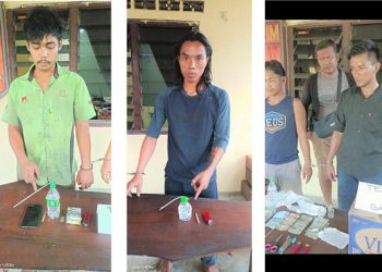 Ke 4 pelaku narkoba dan barang bukti