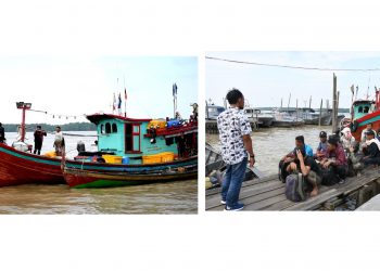 Tim F1QR Lanal TBA Tangkap Kapal Bawa 19 PMI Illegal Diperairan Asahan