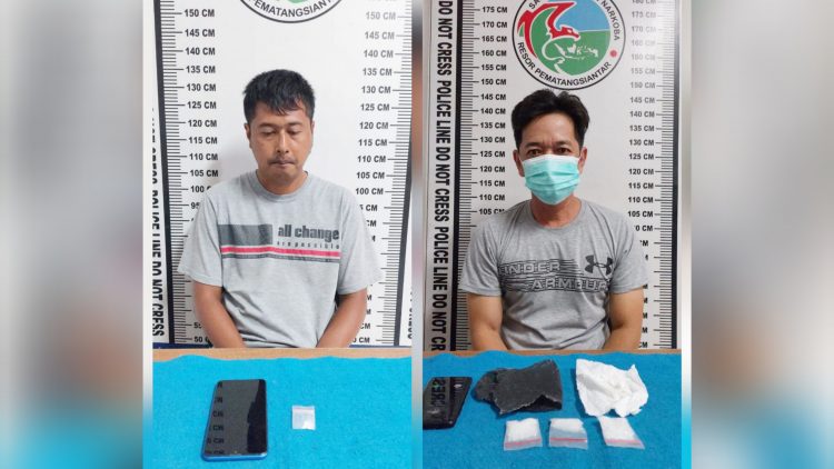 Kedua Pelaku Aciang dan Kiki Ardian alias Kucai beserta seluruh barang bukti