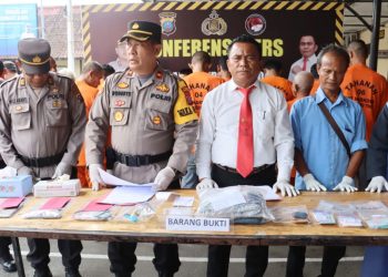 Polres Tebing Tinggi Press Release Hasil Pengungkapan Kasus Narkoba Selama Maret 2023