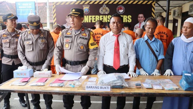 Polres Tebing Tinggi Press Release Hasil Pengungkapan Kasus Narkoba Selama Maret 2023