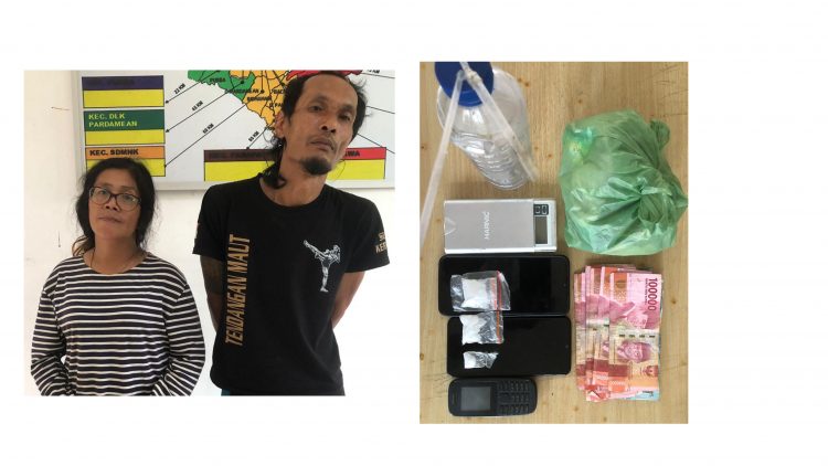 Pelaku RS dan DP beserta barang bukti
