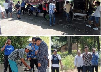 Tim BNNK Siantar saat razia di Jalan Tanjung Pinggir diduga sarang peredaran dan penyalahgunaan narkoba