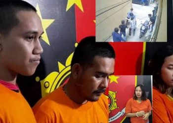 Ketiga pelaku bernama Suheri, Rizki dan Jihan yang ditangkap Satuan Reskrim Polrestabes Medan. (Foto Ist)