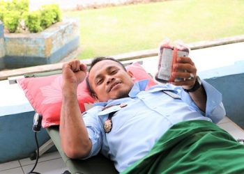 Lapas Klas IIB Tanjung Balai Gandeng PMI Gelar Donor Darah