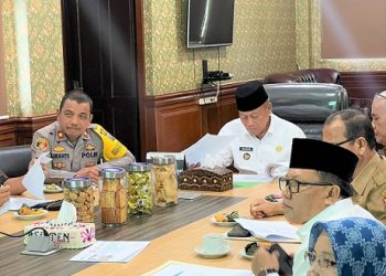 Wakapolres Tanjung Balai Rapat Bersama Forkopimda Menyambut Bulan Suci Ramadhan dan Hari Raya Idul Fitri 1444 H