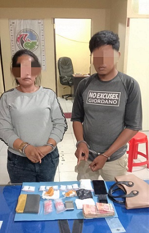Pelaku E alias E dan anaknya ORL alias O beserta barang bukti sudah diamankan Sat Narkoba Polres Tanjung Balai