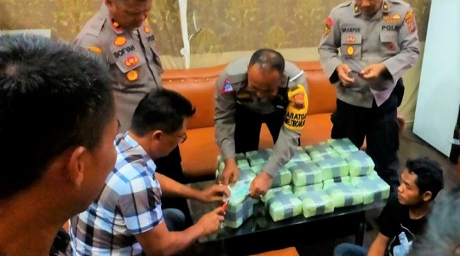 Polres Sergai mengamankan 28 Kg narkotika jenis sabu. (Foto Ist)